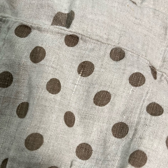 Made in Italy Women’s Italian Linen Smocked Ruched Tiered Feminine Midi Skirt - Picture 6 of 6